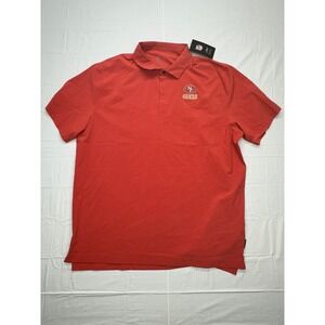 Nike NFL San Francisco 49ers Dri-FIT Polo Shirt Mens XL Red On Field Apparel NWT